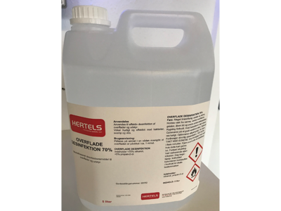 Desinfektion til overflader 5 liter m/sprit 70%