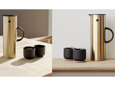 Stelton Termokande EM77 brushed brass 1 liter