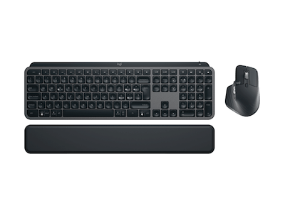 Logitech MX Keys S Combo trådløst tastatur + håndledstøtte + MX Master3S