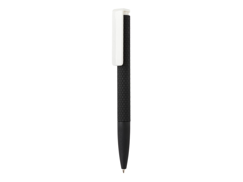 X7 pen med soft touch, sort