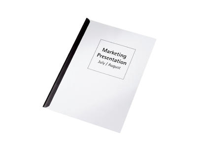 Klemrygge A4 3 mm sort 50 stk.