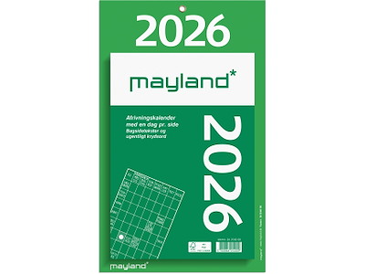 Kæmpeafrivningskalender m/bagsidetekst 2026