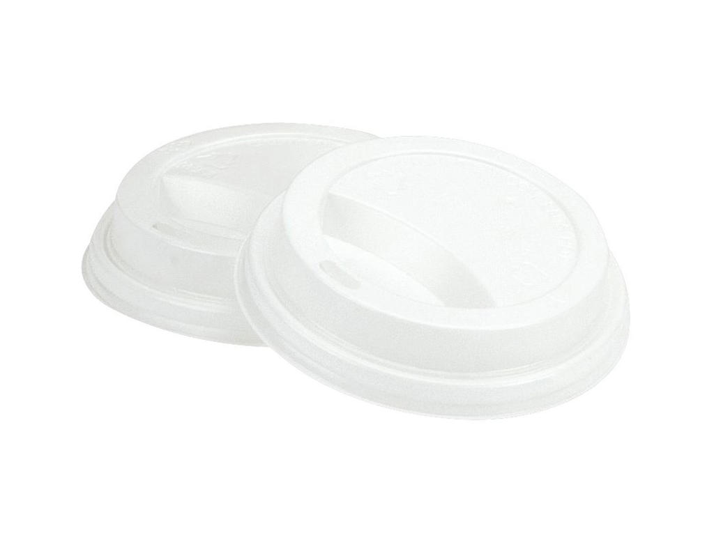 Låg til papkrus 25 cl hvid 1000 stk