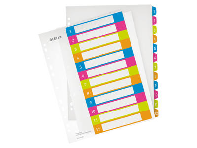 Talregister A4 Maxi Leitz 1-12 WOW 