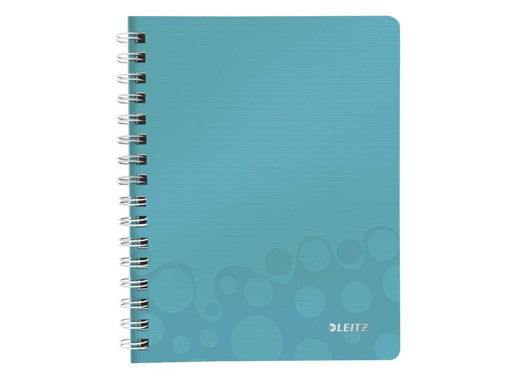 Notesbog A5 linjeret leitz isblå