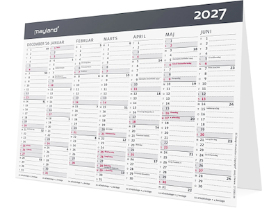 Kontor-bordkalender Moderne A5 2027