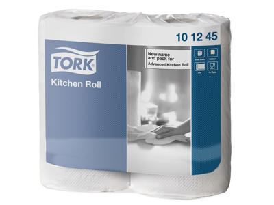 Køkkenrulle Tork Plus | 2-lags hvid | halve ark | 14 rl | 39,2 m