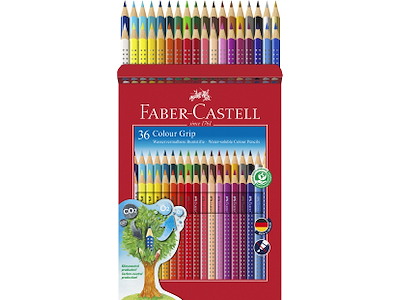 Farveblyant Faber Castell Grip 2001 36 ass.