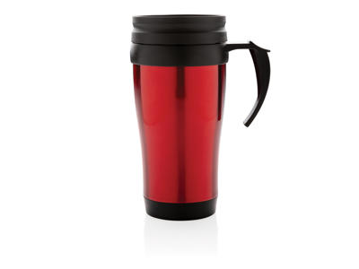 Krus i rustfrit stål, rød