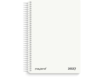 Dagkalender hvid PP-plast 2027