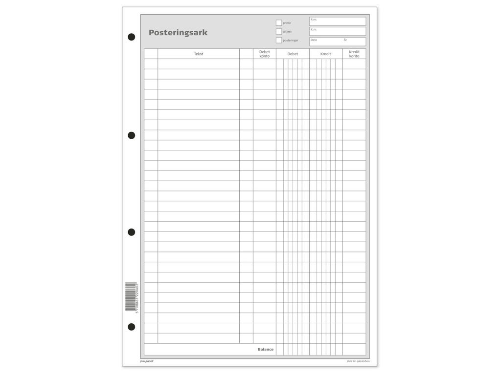 Posteringsark A4  92220600