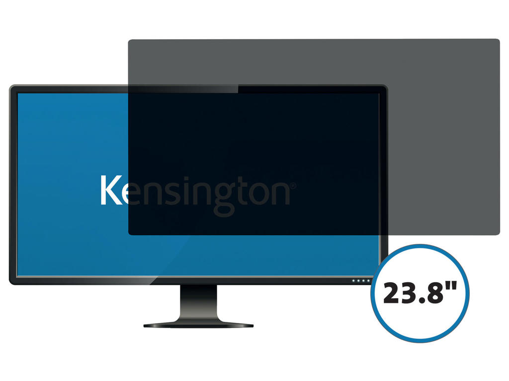 Skærmfilter Kensington 23,8" wide 16:9 2-vej aftagelig