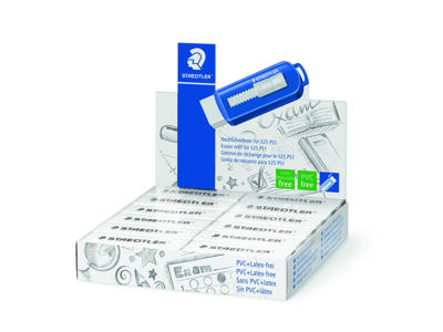 Viskelæder Staedtler m/skubfunktion