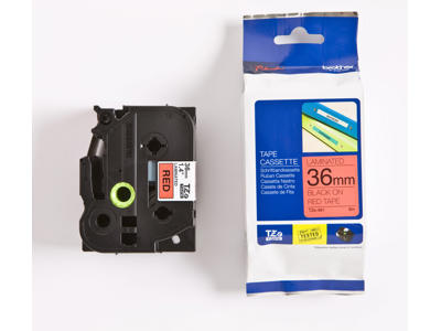 Brother tape TZe461 36mm sort/rød