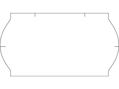 Prisetiket 32x19mm permanent hvid 1000 stk