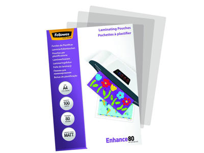 Lamineringslomme A4 80 mic mat 100 stk