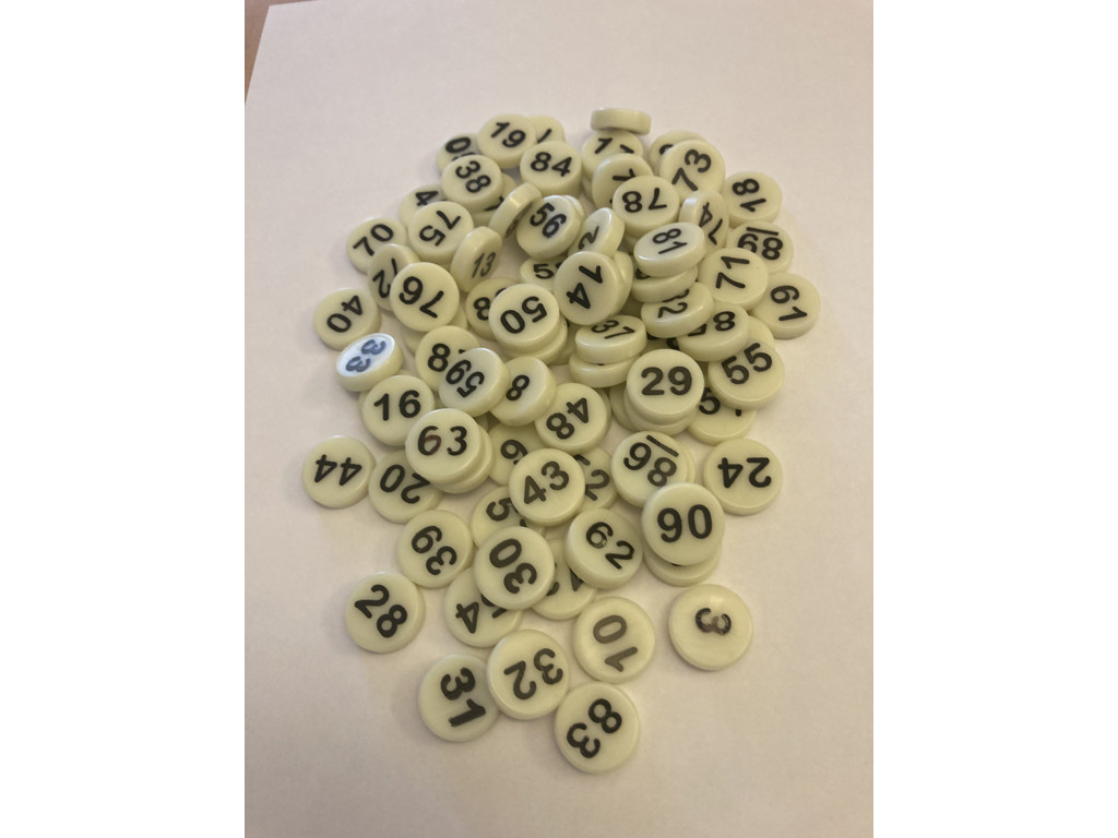 Plastbrikker 1-90 til kontroltavle