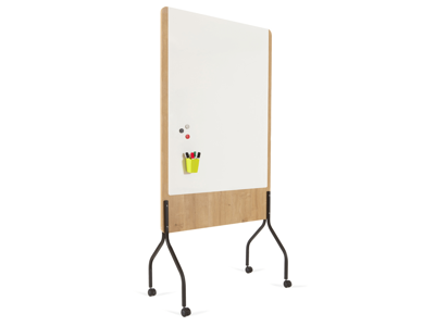 Whiteboardtavle | Rocada | mobil | dobbeltsidet | 1000 x 1250 mm Professional