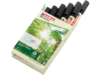 Marker Edding 32 Ecoline skrå spids sort flipover