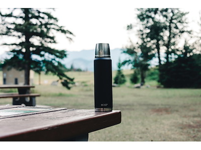 Swiss Peak Elite 1L kobber vakuum flaske, sort