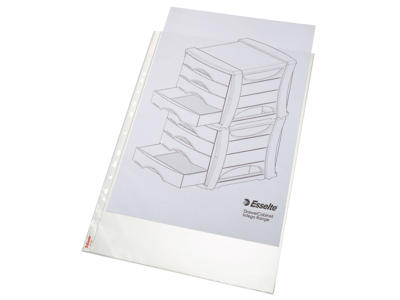 Plastlomme A3 0,085 m/præg 10 stk højformat Esselte
