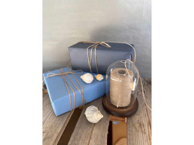 Gavepapir | blå genbrug | 40 cm x 130m