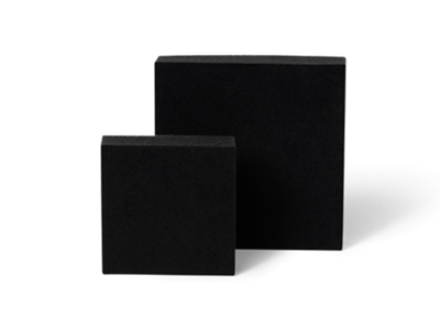 Skumindlæg til gaveæske | 6,5x6,5x3 cm | Sort | 50 stk