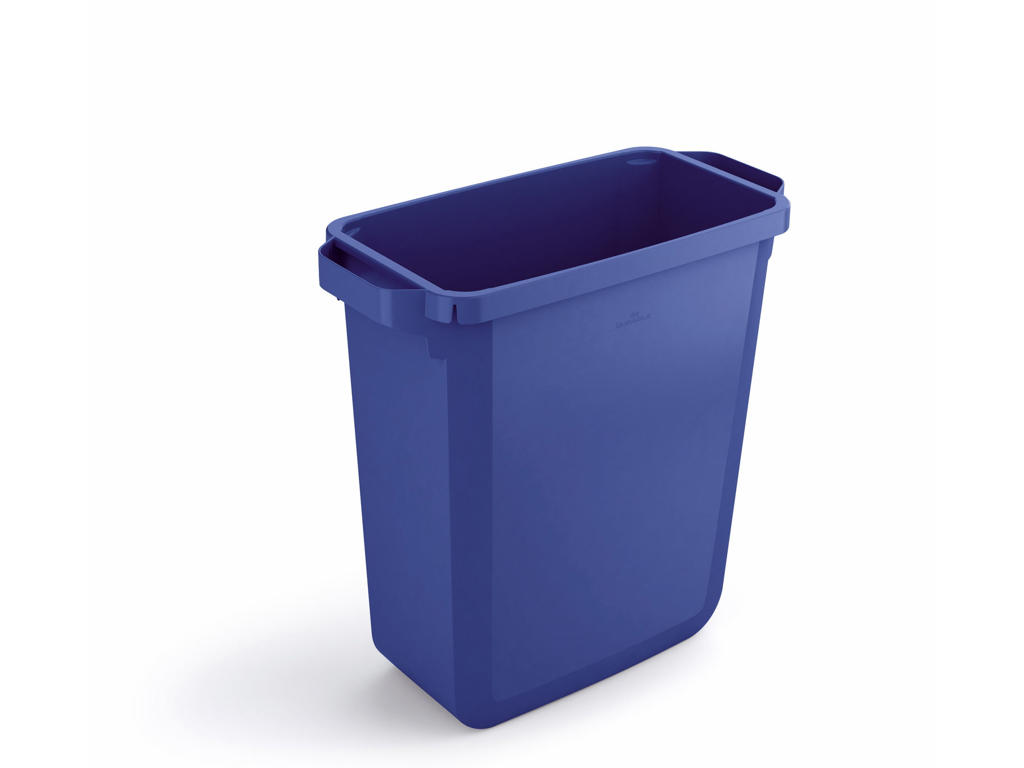 Affaldspand Durabin 60L. blå rektangulær