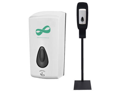 Gulvstander + dispenser berøringsfri til 1000 ml