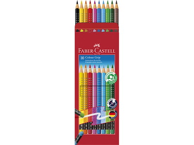Farveblyant Faber Castell Grip 10 ass.