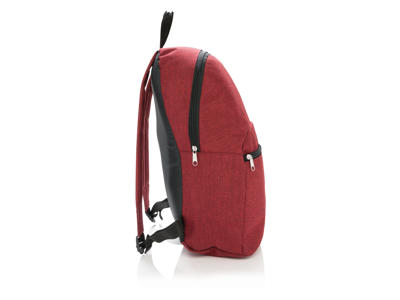 Basic to-tonet rygsæk, rød