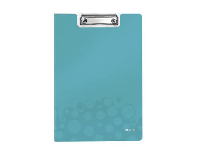 Clipboard A4 med omslag WOW isblå