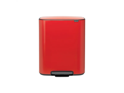 Brabantia Pedalspand Bo | 2 x30 liter | Rød