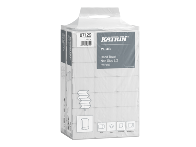 Håndklædeark Katrin Plus 87129 L 2 W-fold 2-lags 21x100 ark