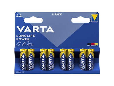 Batteri Varta Longlife Power AA 8 stk