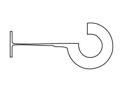 Tekstil hook til ophæng Standard 5000 stk.