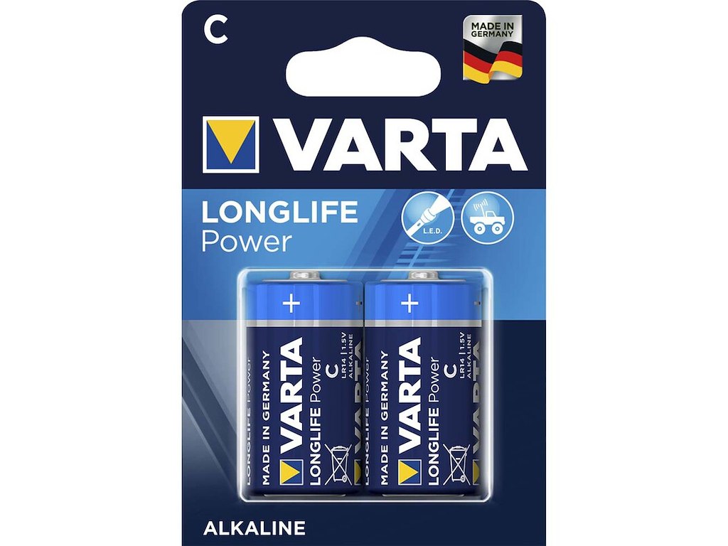 Batteri Varta Longlife Power C 2 stk