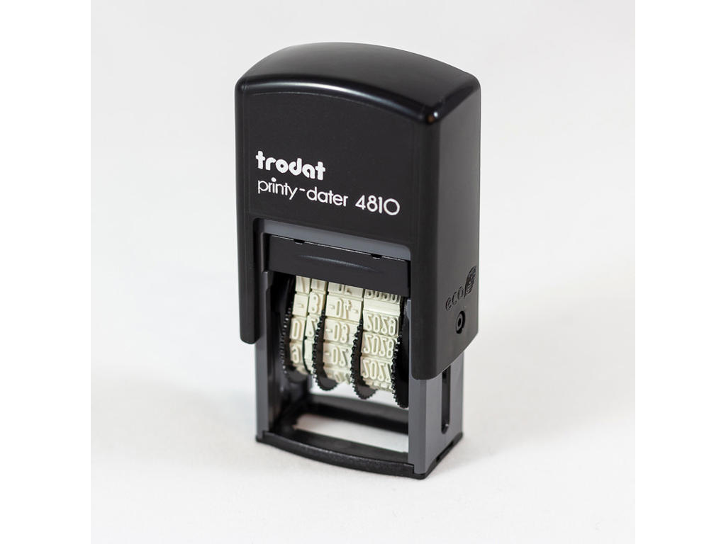 Datostempel Trodat Printy 4810 med sort pude ISO dato