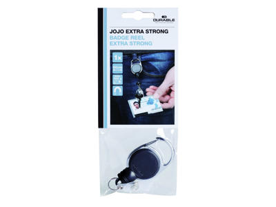 Kortholder yoyo m/metalkrog og forstærket knaprem