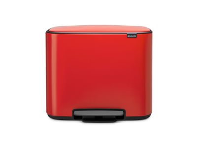 Brabantia Pedalspand Bo | 11 + 23 liter | Rød