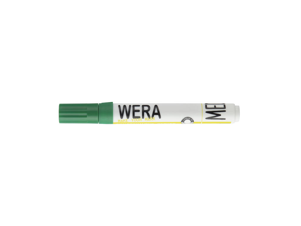 Whiteboardmarker Wera kantet spids grøn