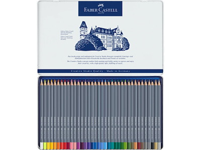 Farveblyant Faber Castell Goldfaber akvaral 36 ass