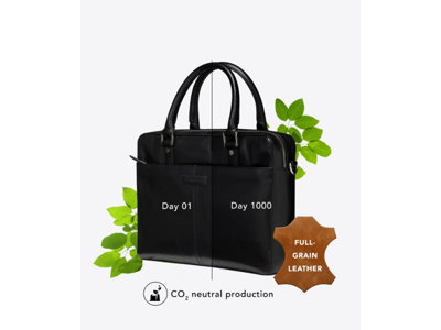 Computertaske Dbramante Rosenborg 14" sort læder