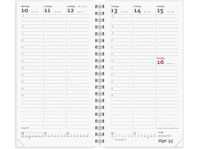 Week Planner højformat m/4 illu. 2026