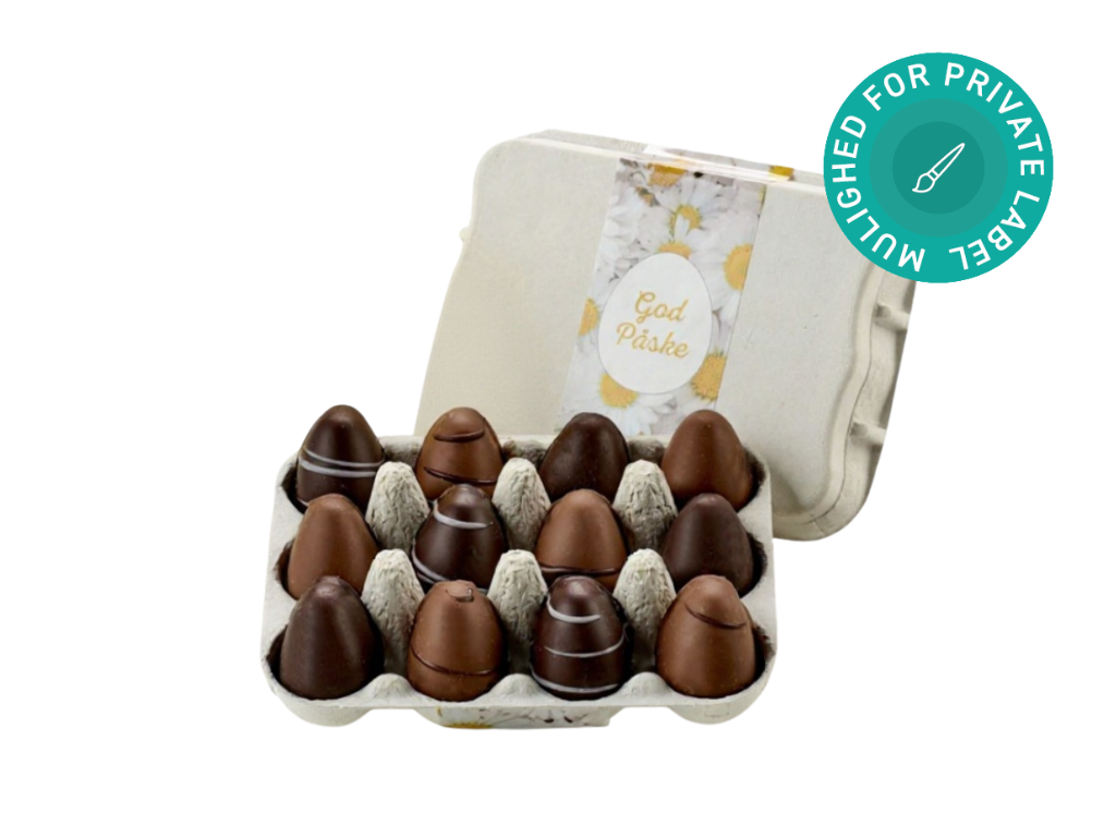 Marcipanæg i æggebakke, 12 stk.