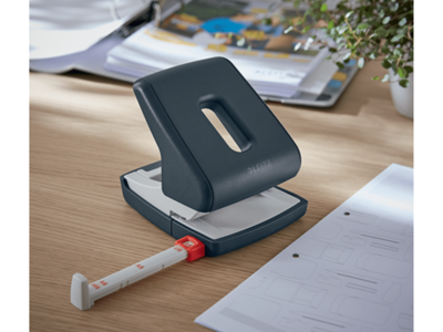 Hulapparat Leitz Cosy 2H 30 ark grå 