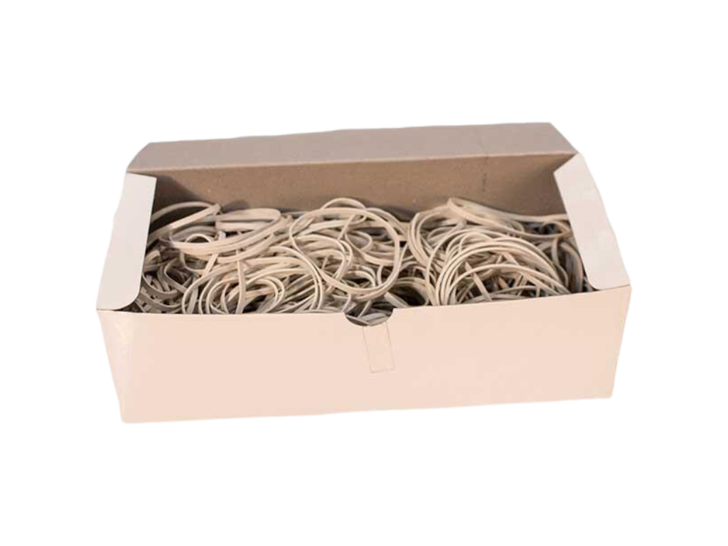 Elastikker | 140x5mm | hvid | 500 g ca 272 stk