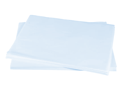 Franskbrødspapir 37x46cm 25gr. lysblå 1150 ark