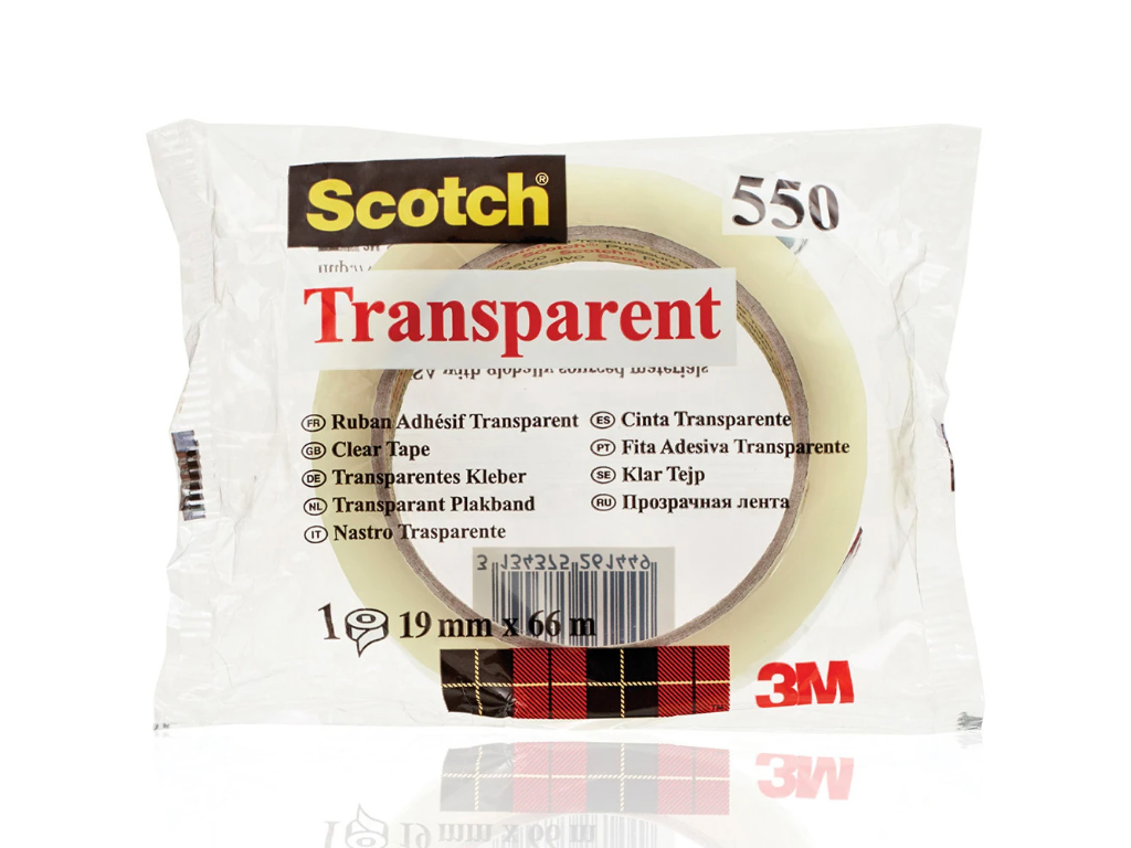 Tape kontor 3M 550 19 mm x 66 meter