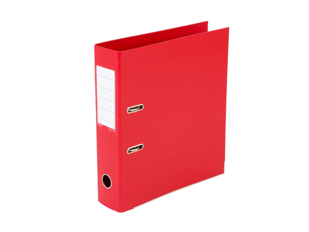 Brevordner A4 75 mm Q-Line rød